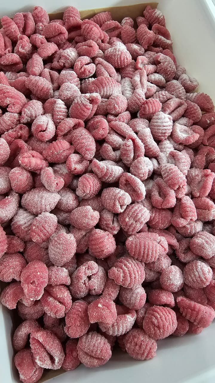Ñoquis de remolacha
